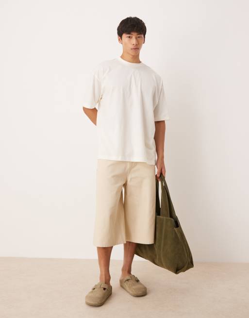 ASOS DESIGN – Naturvit t-shirt i oversize med sommartryck, 2 av 4