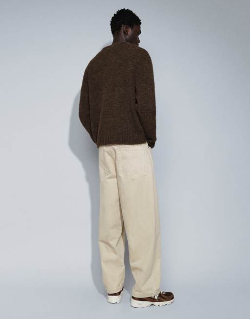 ASOS DESIGN – Naturvita jeans med ledig passform, 2 av 9