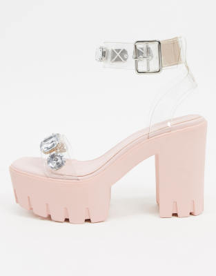 asos talon transparent