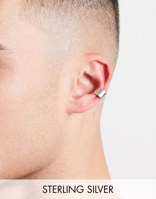 ASOS DESIGN - Nausznica ze srebra wysokiej próby
