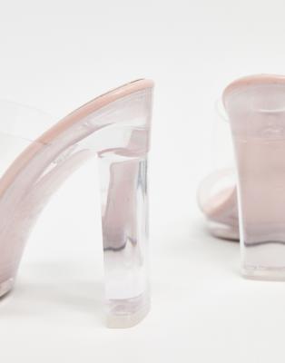 clear platform mules