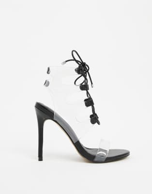 transparente high heels asos