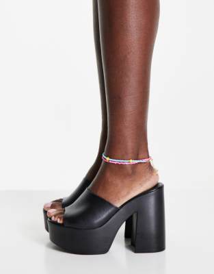 asos black platform heels