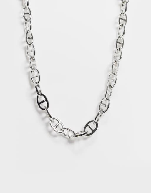 Little Silver Padlock Link Necklace