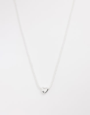 Asos Design Necklace In Brown