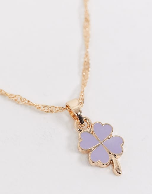 Clover on sale leaf necklace