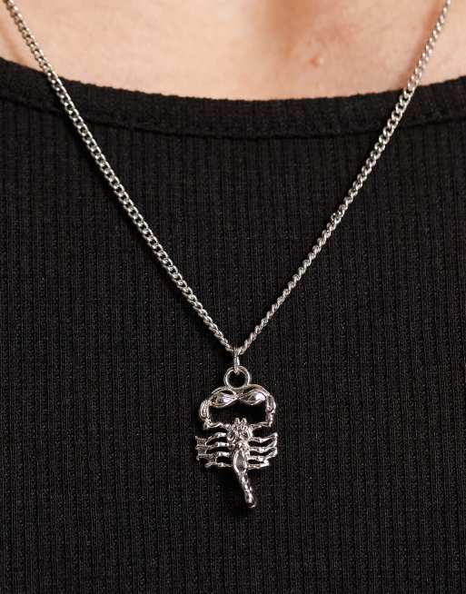 Silver store scorpion pendant