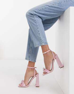 pink diamante heels