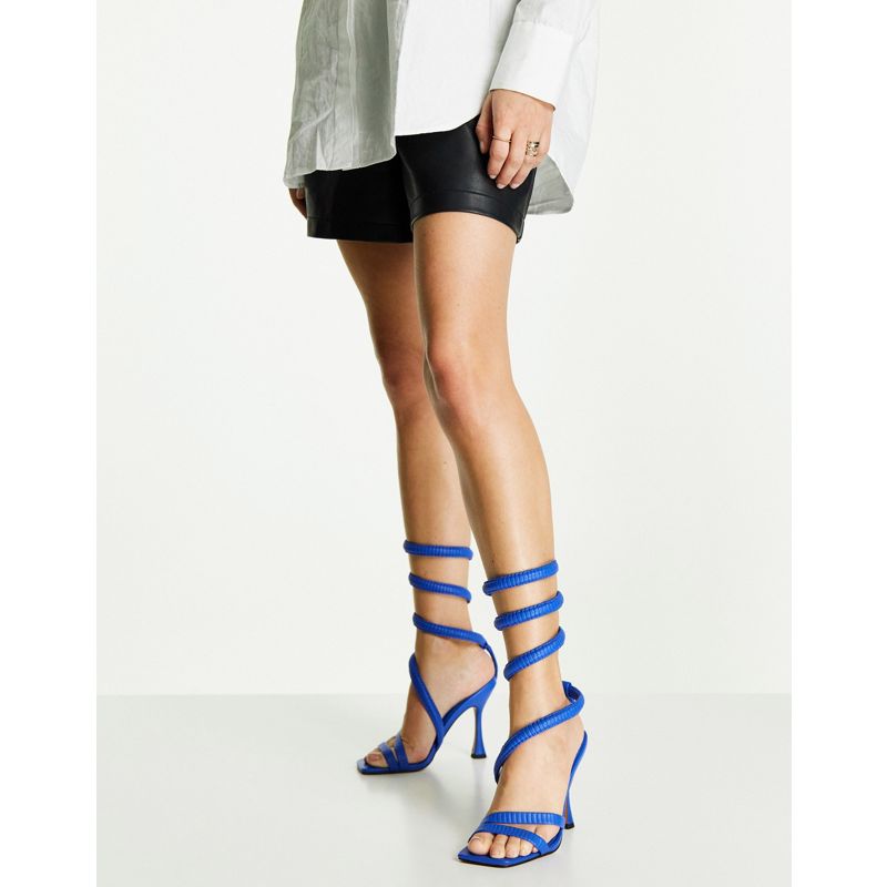 Donna Aruif DESIGN - Neo - Sandali con tacco blu e dettaglio sulla caviglia