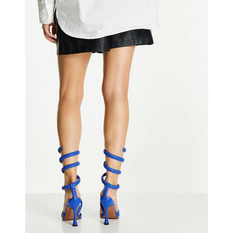 Donna Aruif DESIGN - Neo - Sandali con tacco blu e dettaglio sulla caviglia
