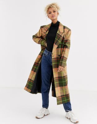 asos neon coat