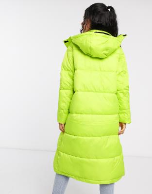 asos neon coat