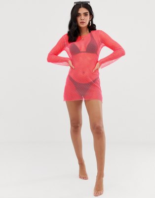 neon beach cover ups