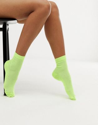 lime green adidas socks