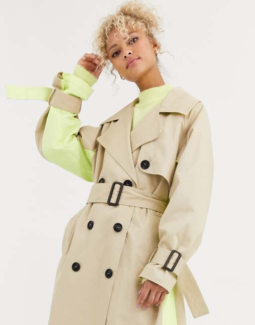 Asos on sale neon coat