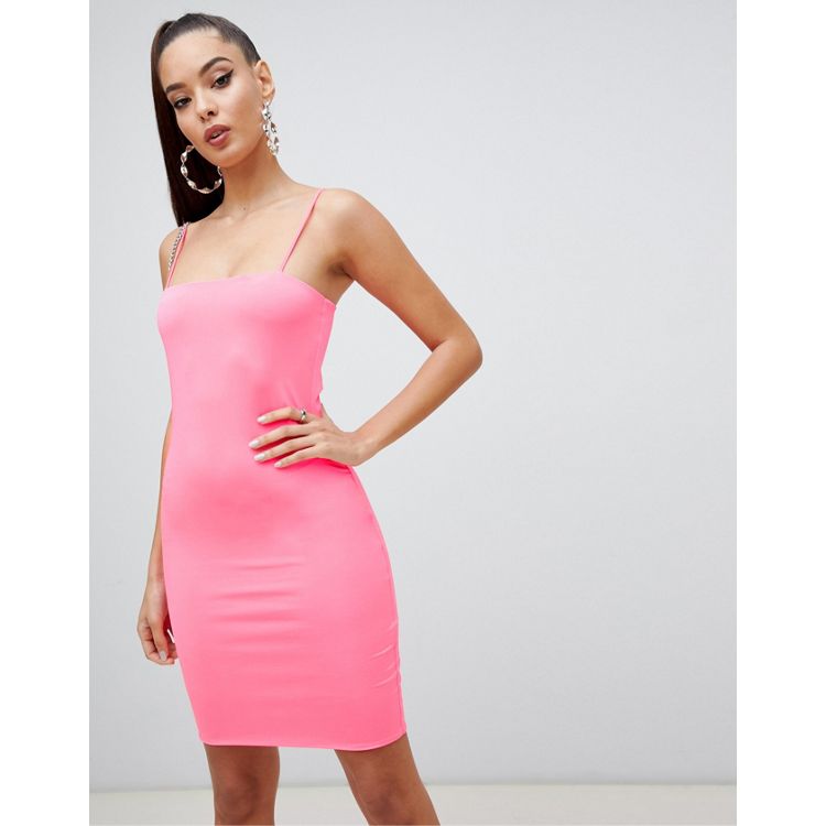ASOS DESIGN - Neonowa sukienka mini | ASOS