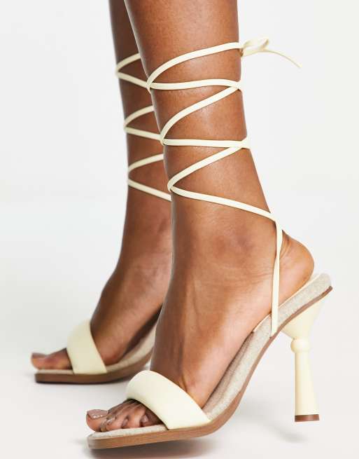 Asos cheap yellow heels