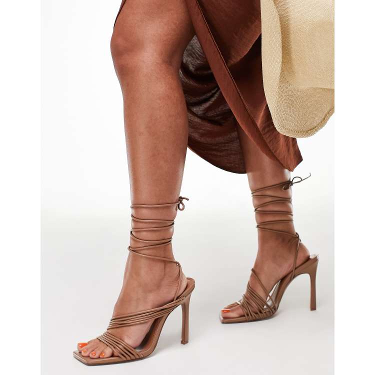 Asos tie up heels best sale