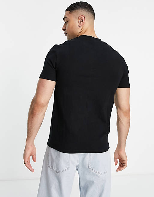 ASOS Katoen Asos Design Tall Geribbeld Slim Fit T-shirt in het Grijs Dames Kleding voor voor Lingerie voor Bodys 