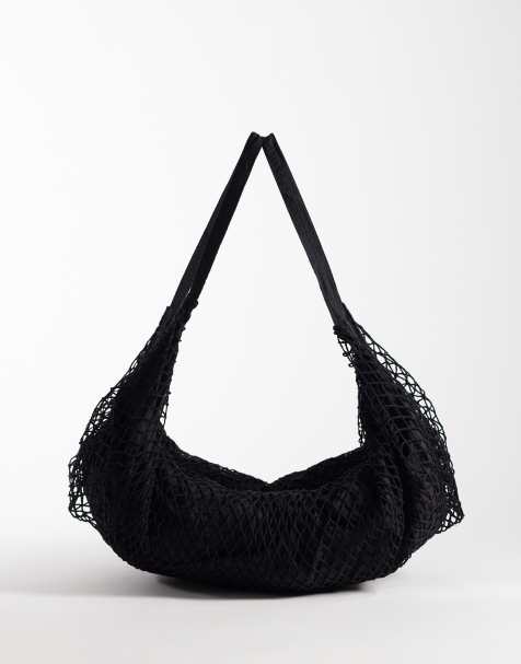ASOS DESIGN net tote in black - view 1