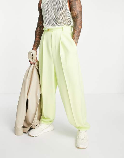 ASOS DESIGN - Nette broek met ballonpijpen in geel