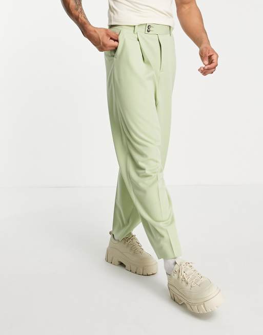 ASOS DESIGN - Nette broek met ballonpijpen in lichtgroen