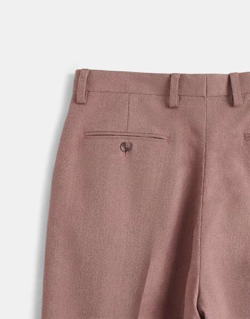 ASOS DESIGN - Nette broek met wijde ballonpijpen en textuur in bruin, 9 van 9