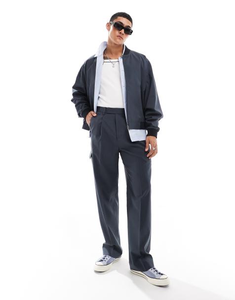 ASOS DESIGN - Nette cargobroek met wijde pijpen en zakken in grijs, deel van co-ord set - view 1