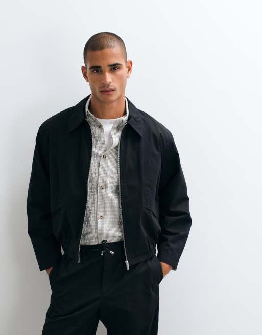 ASOS DESIGN - Nette co-ord set van compact katoen in zwart, 2 van 3