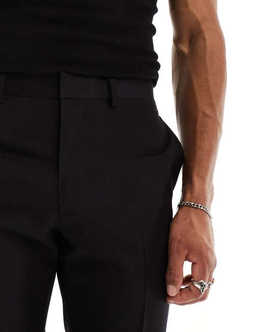 ASOS DESIGN - Nette flare-broek in zwart, 2 van 5