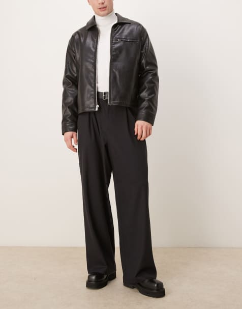 ASOS DESIGN - Nette hoefijzerbroek in zwart - view 1