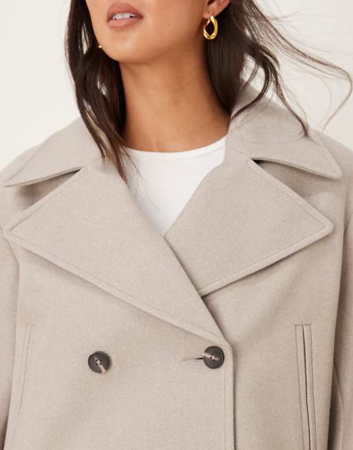 ASOS DESIGN - Nette korte trenchcoat in lichtbeige, 4 van 4