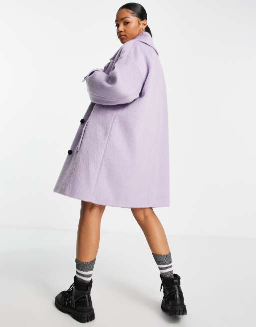 ASOS DESIGN - Nette, oversized jas in lila, 2 van 4