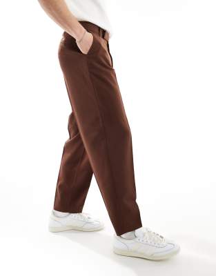 Island Green Heren stretch chino taps toelopende golfbroek (Steen