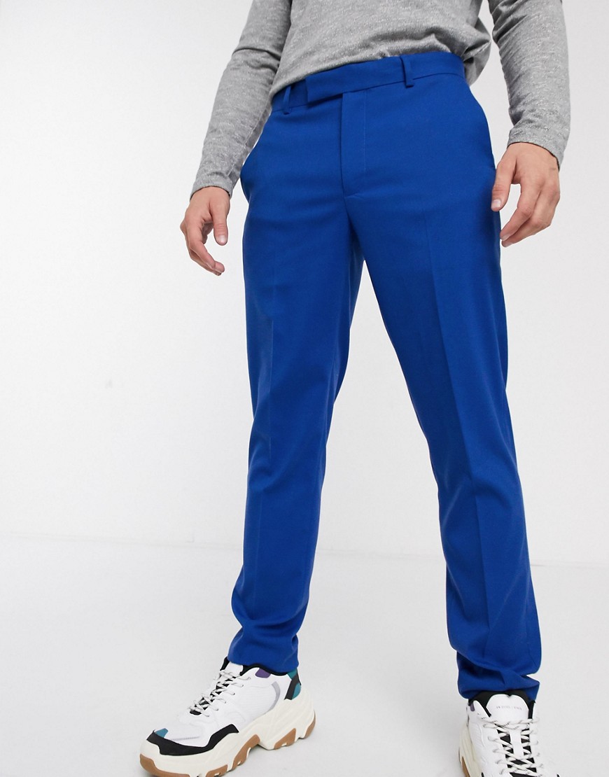 ASOS DESIGN - Nette skinny broek in felblauw