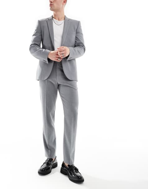 ASOS DESIGN - Nette slim-fit broek in grijs - view 1