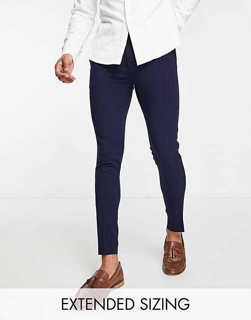 ASOS DESIGN - Nette super skinny broek in marineblauw