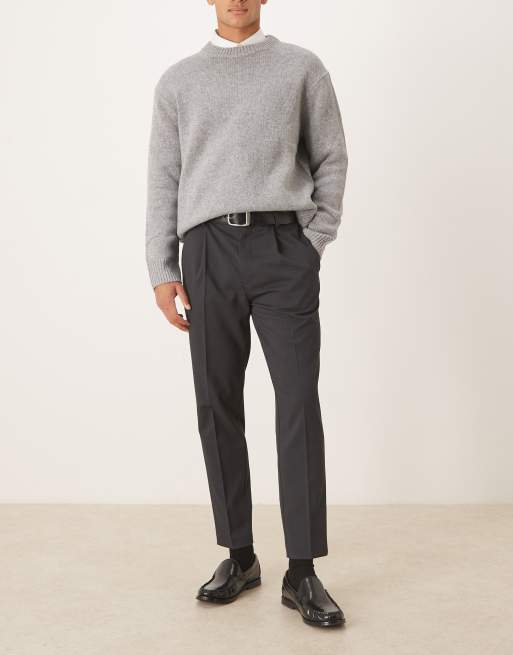 ASOS DESIGN - Nette toelopende chino in antraciet, 2 van 5