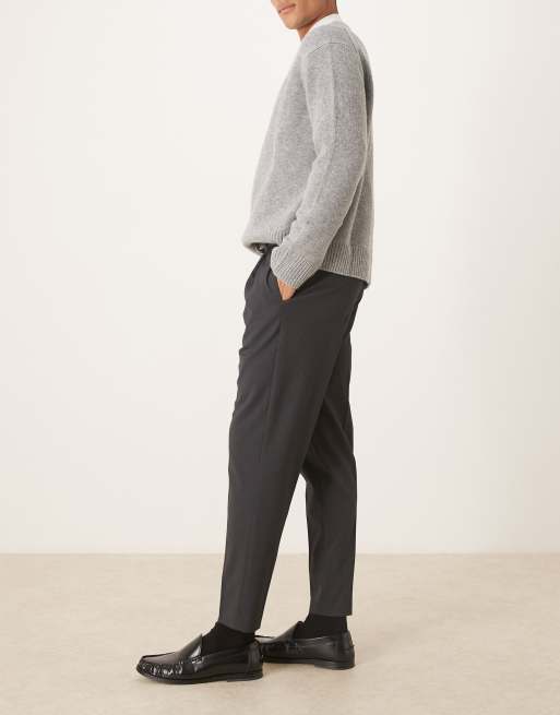 ASOS DESIGN - Nette toelopende chino in antraciet, 3 van 5