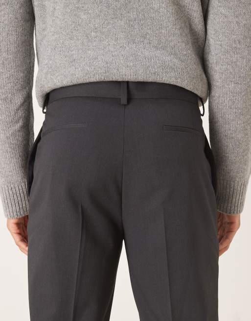 ASOS DESIGN - Nette toelopende chino in antraciet, 4 van 5