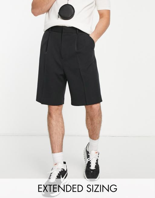 ASOS DESIGN - Nette wijde short in zwart