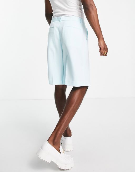ASOS DESIGN - Nette wijde shorts in aqua blauw, 2 van 4