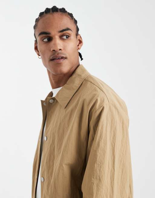 ASOS DESIGN - Neutral let jakke i nylon, 4 af 5
