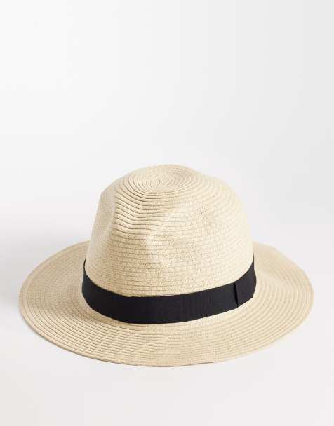 ASOS DESIGN - Neutral vævet stråhat - view 1
