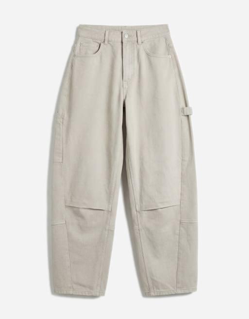 ASOS DESIGN - Neutrale aviator-jeans med tøndeformede ben - Del af sæt, 6 af 7