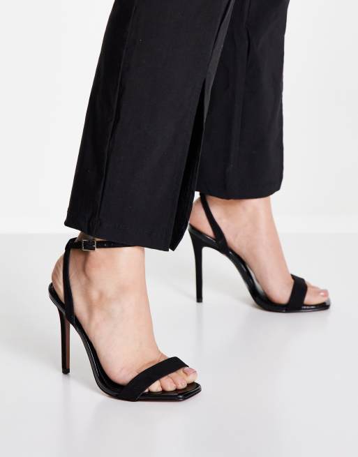 Asos black sandals on sale heels