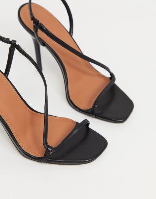 black strappy heels asos