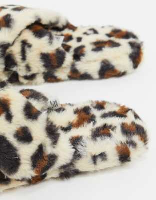 leopard print slippers asos