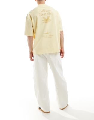 Asos Design New Barrel Leg Jeans In White