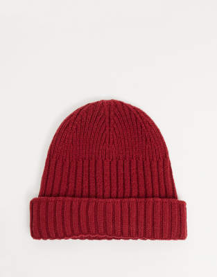 red mini fisherman beanie
